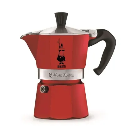 Кавоварка Мока Bialetti Moka Express Red  – купити в Києві, ціна | RoastersHub
