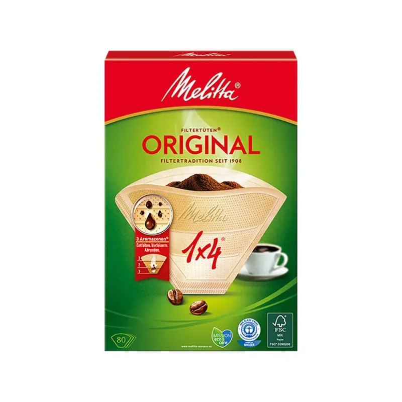Фільтр Melitta Original 1x4, 80шт для кавоварки