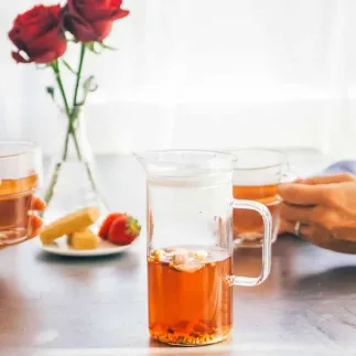 Заварник для чаю Hario Simply Glass Tea Maker S-GTM-40-T - купити кавоварку в Києві, ціна | RoastersHub