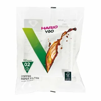 Hario V60 Paper Filter 02 100 паперовий фільтр пуровера – купити в Києві, ціна | RoastersHub