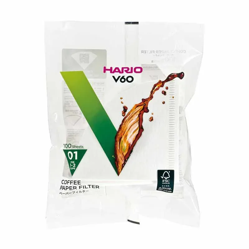 Фільтр Hario V60 01 100шт