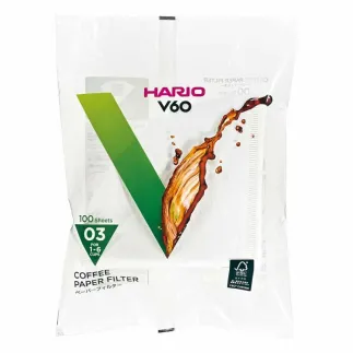 Hario V60 Paper Filter 03 100 паперовий фільтр пуровера – купити в Києві, ціна | RoastersHub
