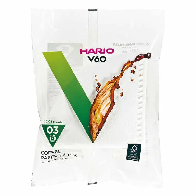 Фільтр Hario V60 03 100шт